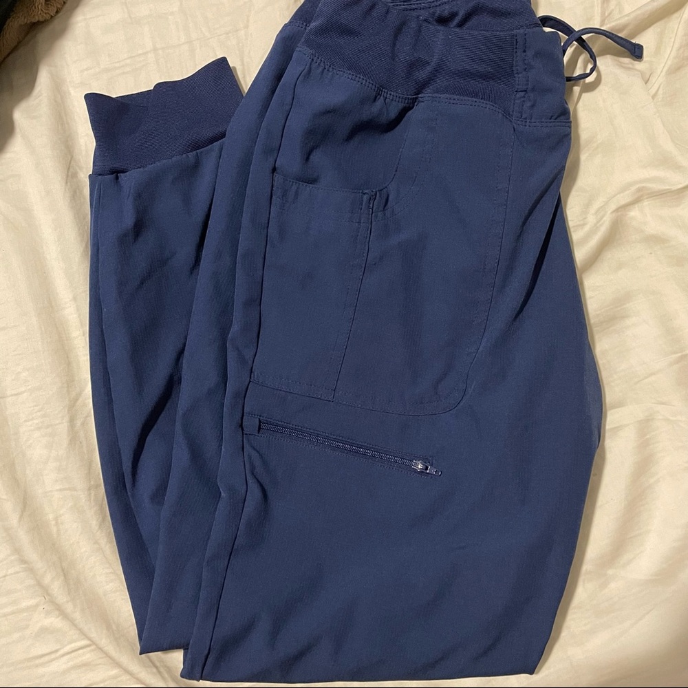 HeartSoul navy blue jogger scrub bottoms